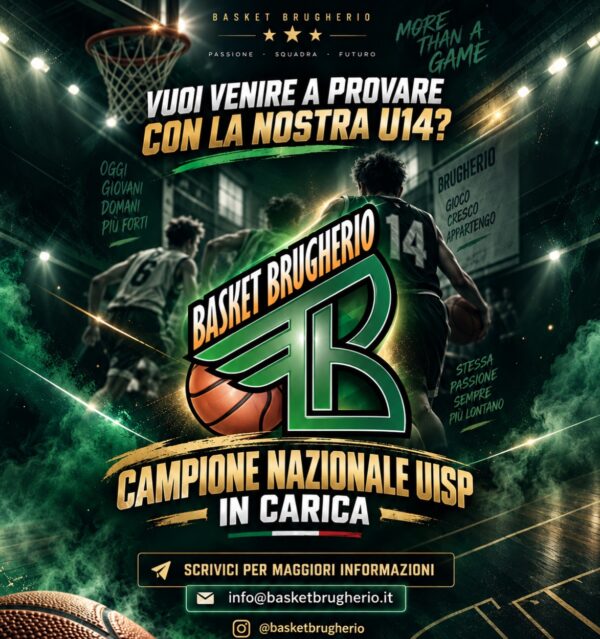 🏀 VUOI ENTRARE A FAR PARTE DELLA NOSTRA U14? 💚 Basket Brugherio apre le porte…